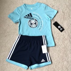 ADIDAS TODDLER BOYS’ 24M MATCHING OUTFIT